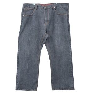 Linea Uomo Straight Leg Jeans Mens 48x30‎ Cotton Blend Gray